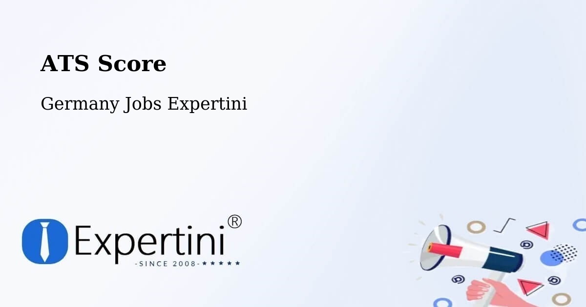 Resume ATS Score & Job Description Match Tool – Olpe - Germany Jobs Expertini