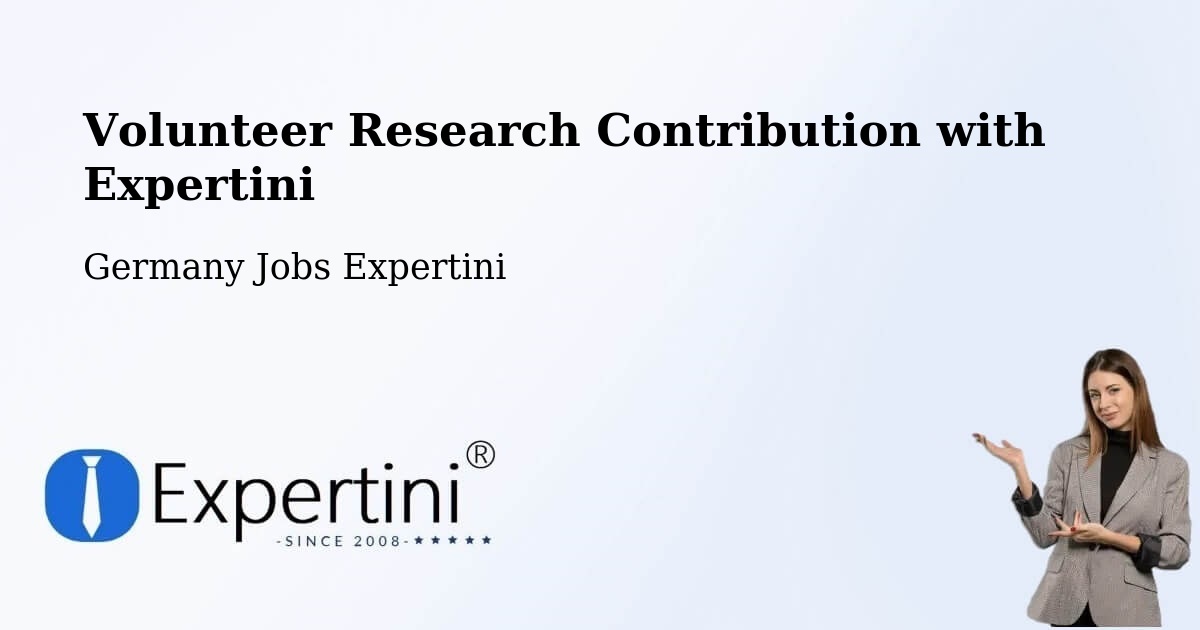 Volunteer Research Contribution Program – Olpe - Germany Jobs Expertini